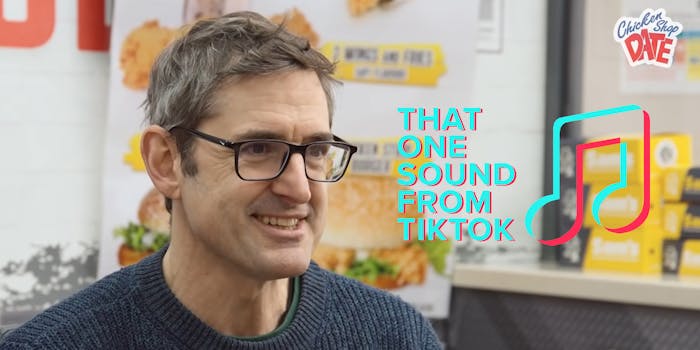 Louis Theroux in Chicken Shop Date with "That One Sound From TikTok" logo