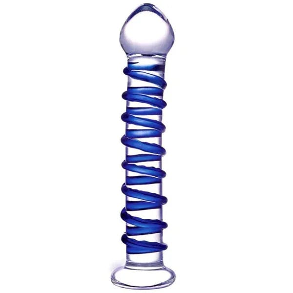 Glass spiral dildo