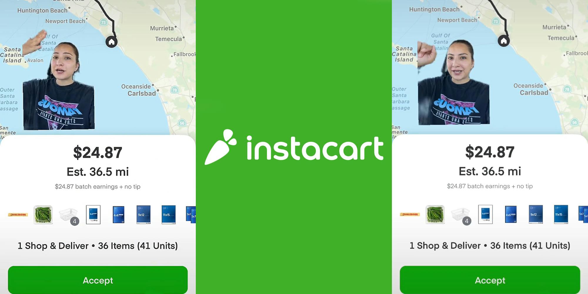 Instacart Shopper Says Customer Ordered at Walmart 30 Miles Away