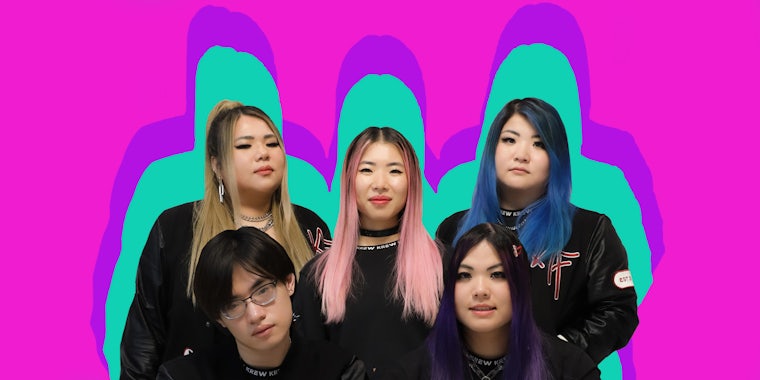Passionfruit KREW on pink background