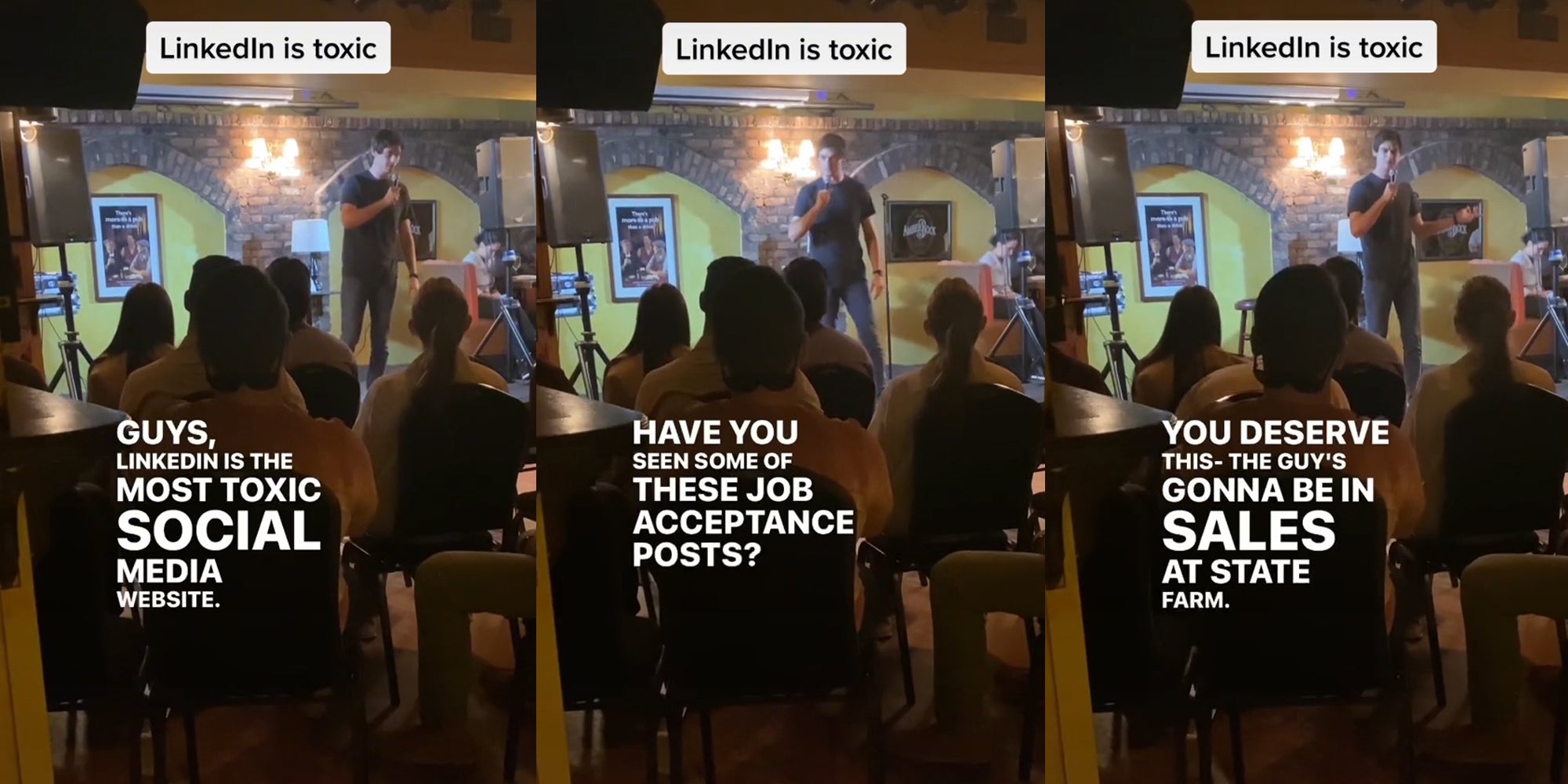 Comedian Roasts LinkedIn Job Acceptance Posts