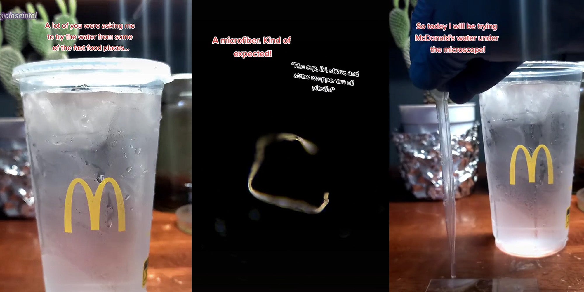 TikToker Shows McDonald’s Water Under Microscope