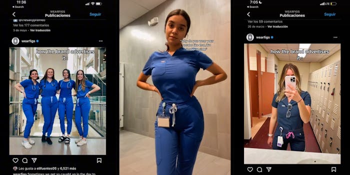 Nurse hits back at critics for calling her scrubs 'inappropriate