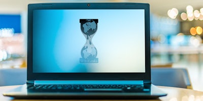 wikileaks on laptop