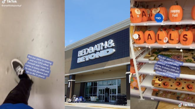 bed bath and beyond employee complains about people messing with decor tiktok