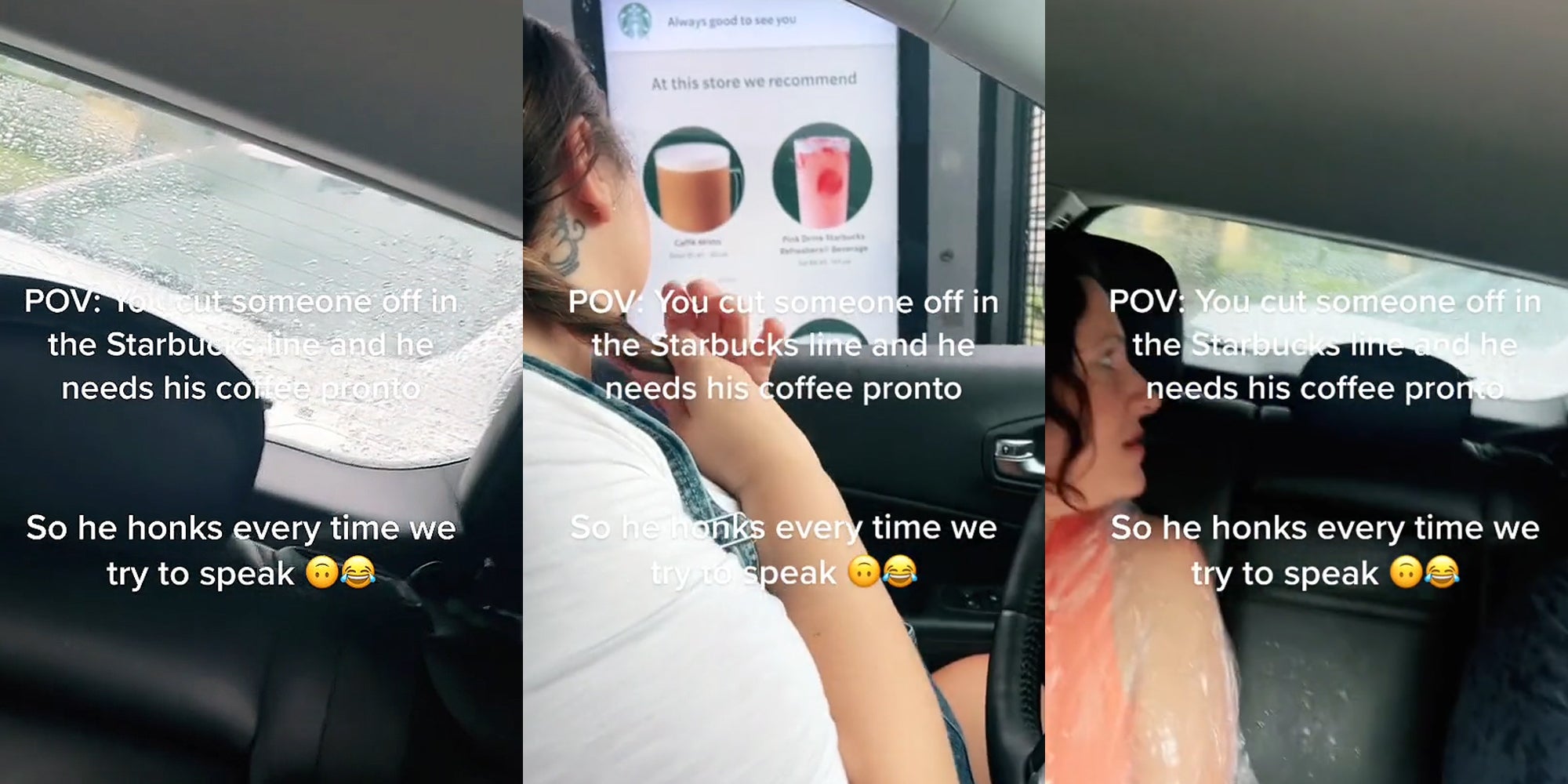 Starbucks Customer Cuts In Line Gets Relentlessly Honked At starbucks-customer-cuts-in-line-gets-relentlessly-honked-at