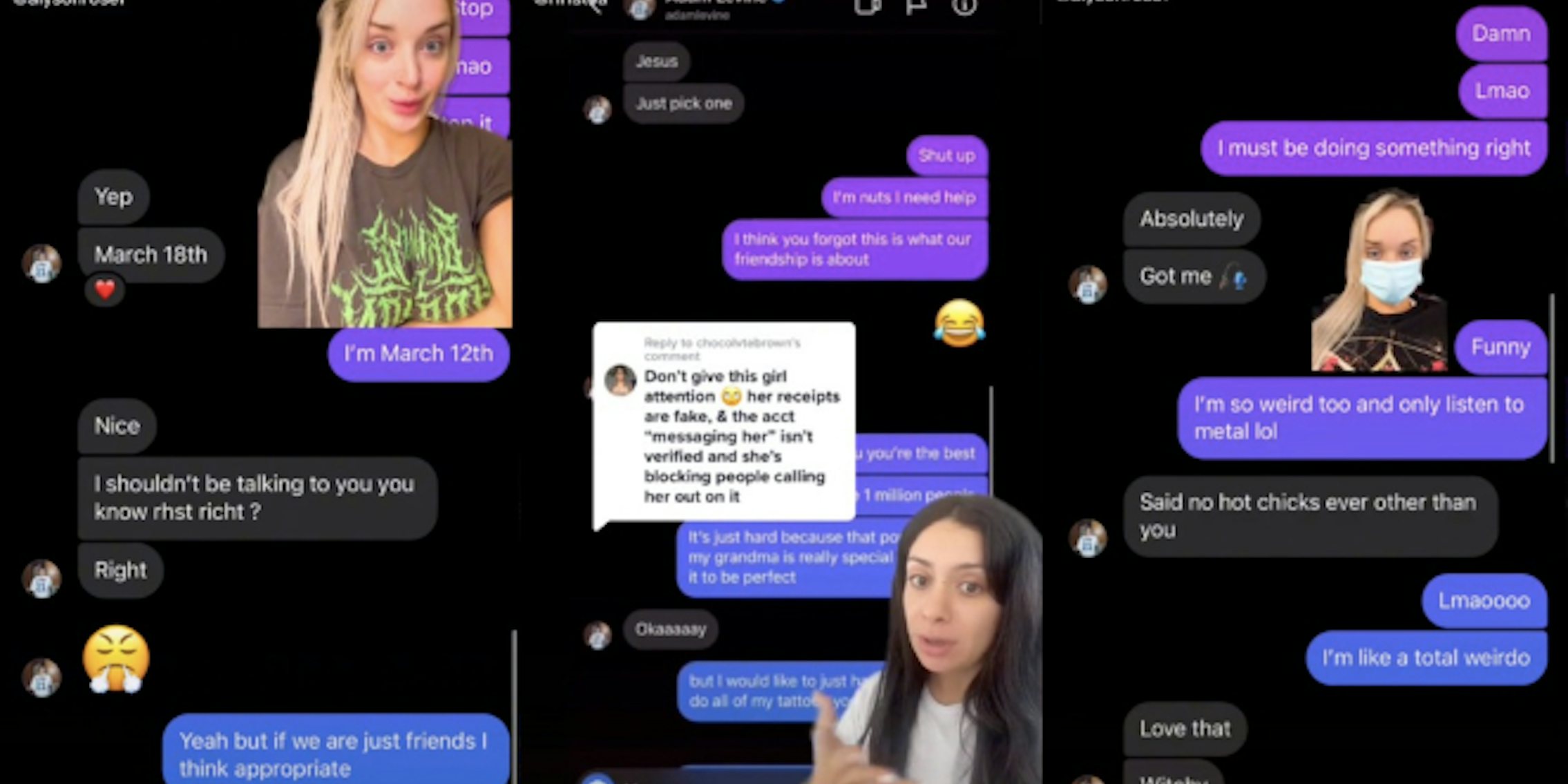second woman shares messages with adam levine tiktok