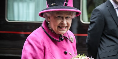 The Queen and Duke of Edinburgh at Salisbury Train Station on Her Majesty's Diamond Jubilee tour of the United Kingdom