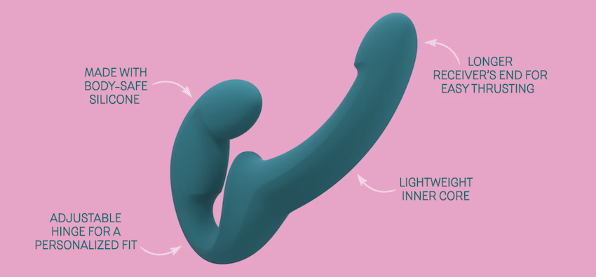 The SHARE LITE double dildo is a bisexual delight