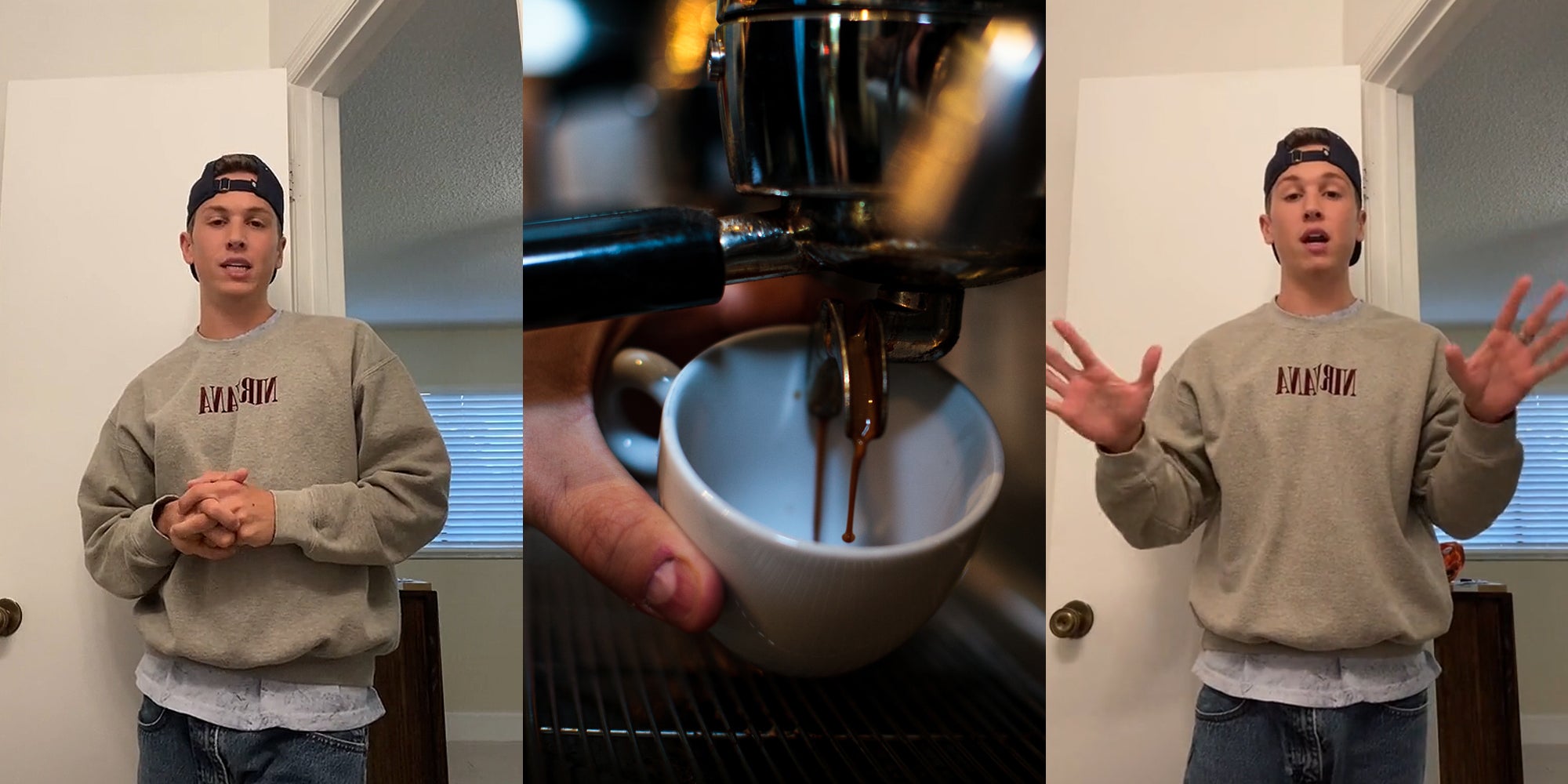 Trabajador comparte entrevista con cafetería local