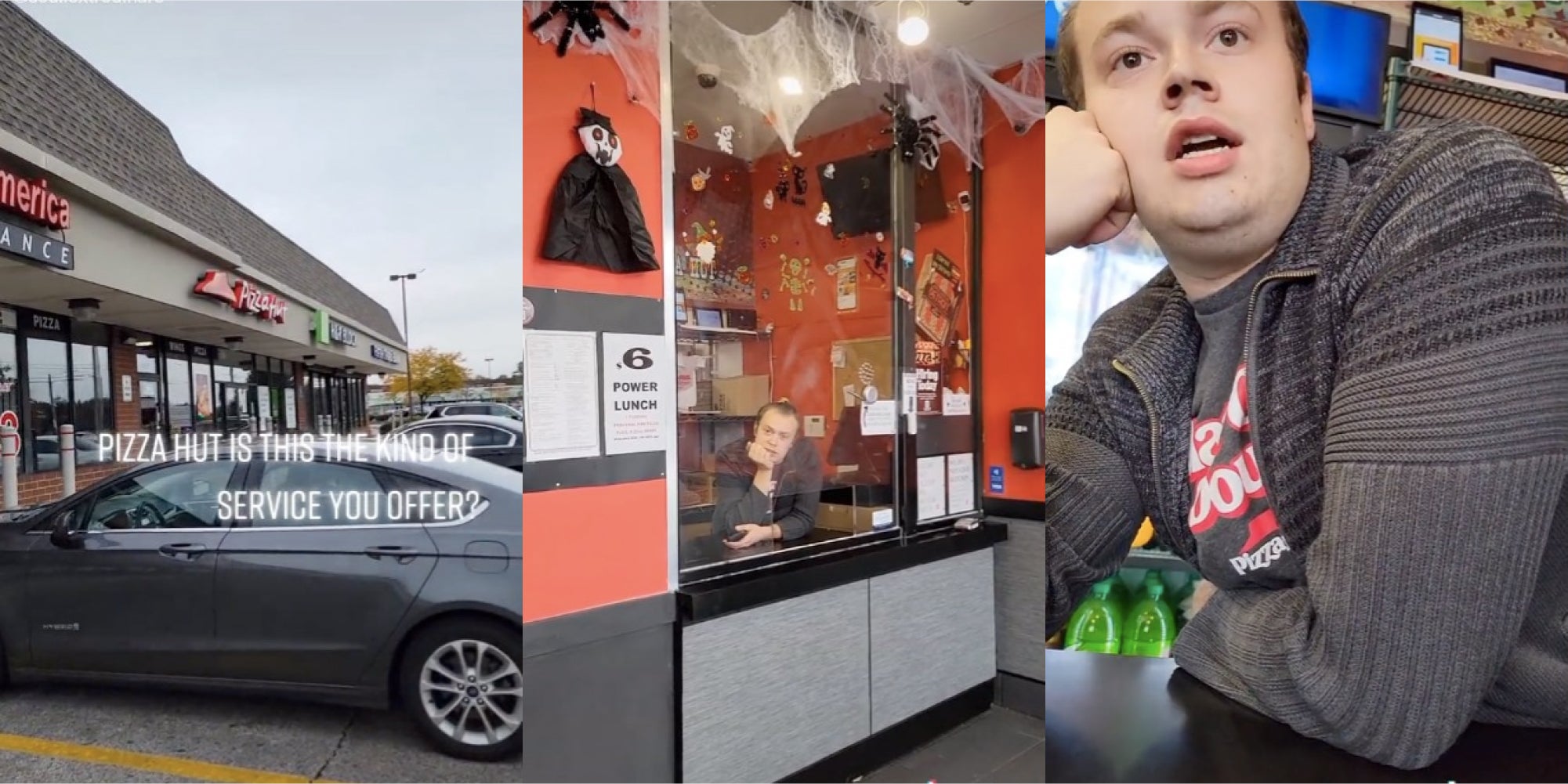 customer complains about service at pizza hut and calls out employee tiktok