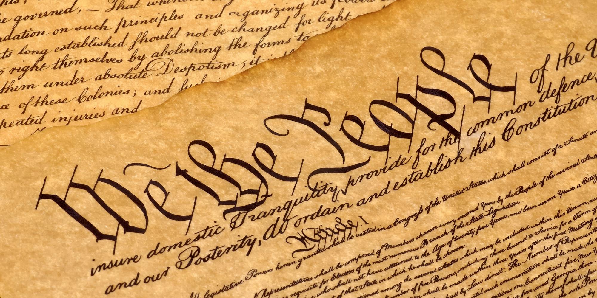 United States Constitution "We The People"