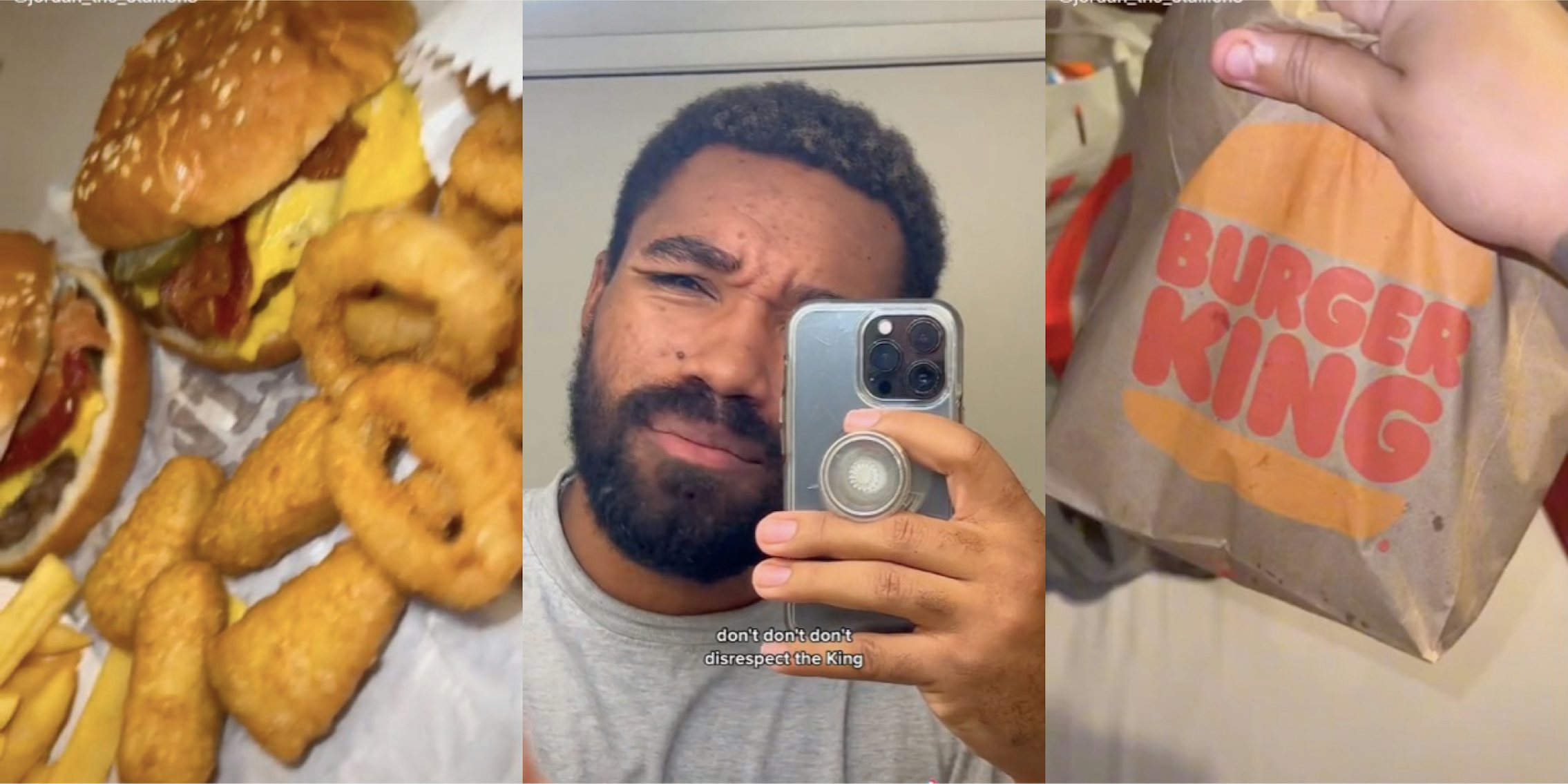 man talks about how burger king is the best tiktok