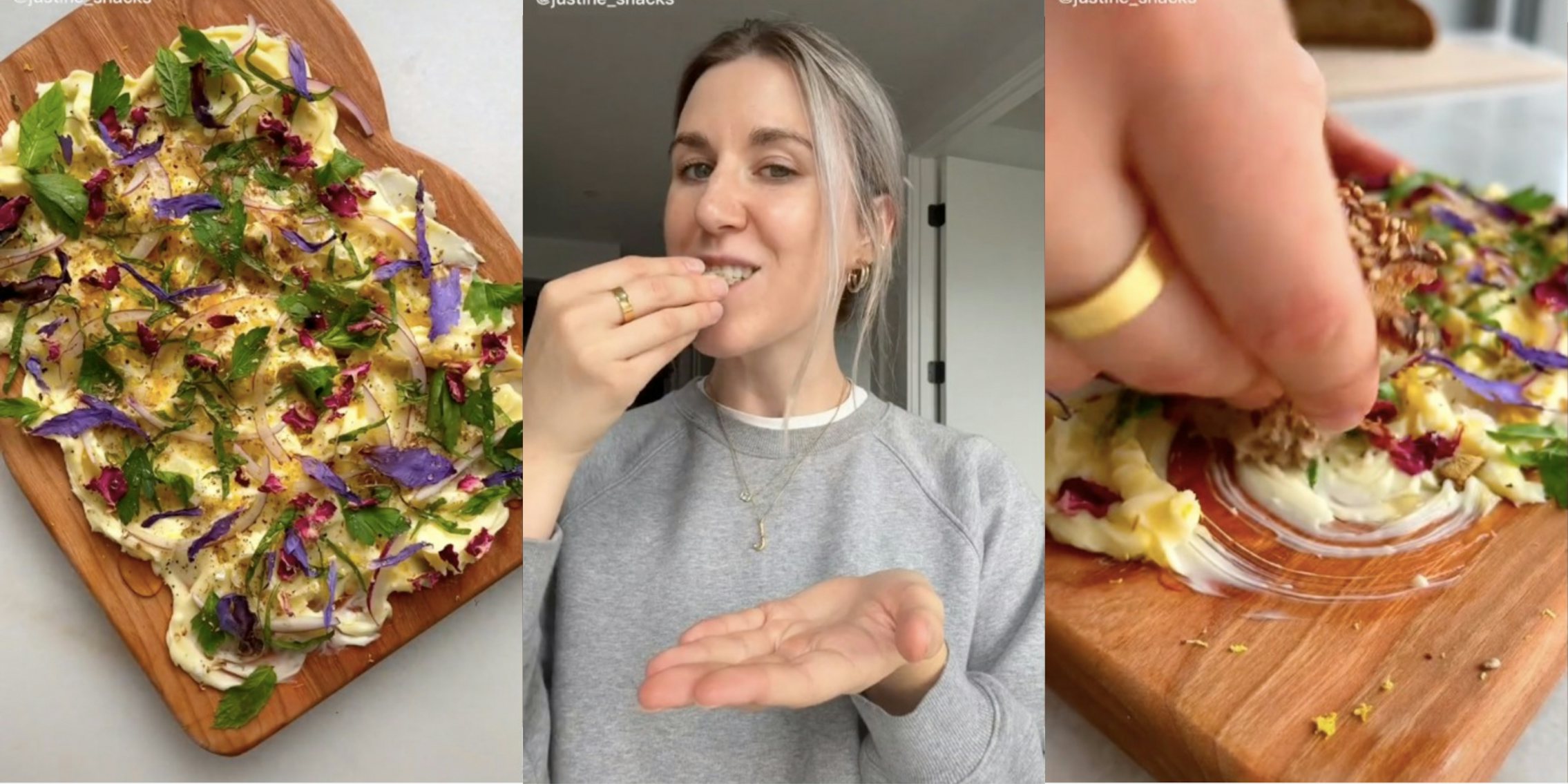 Justine Snacks shares new viral trend called butter boards tiktok
