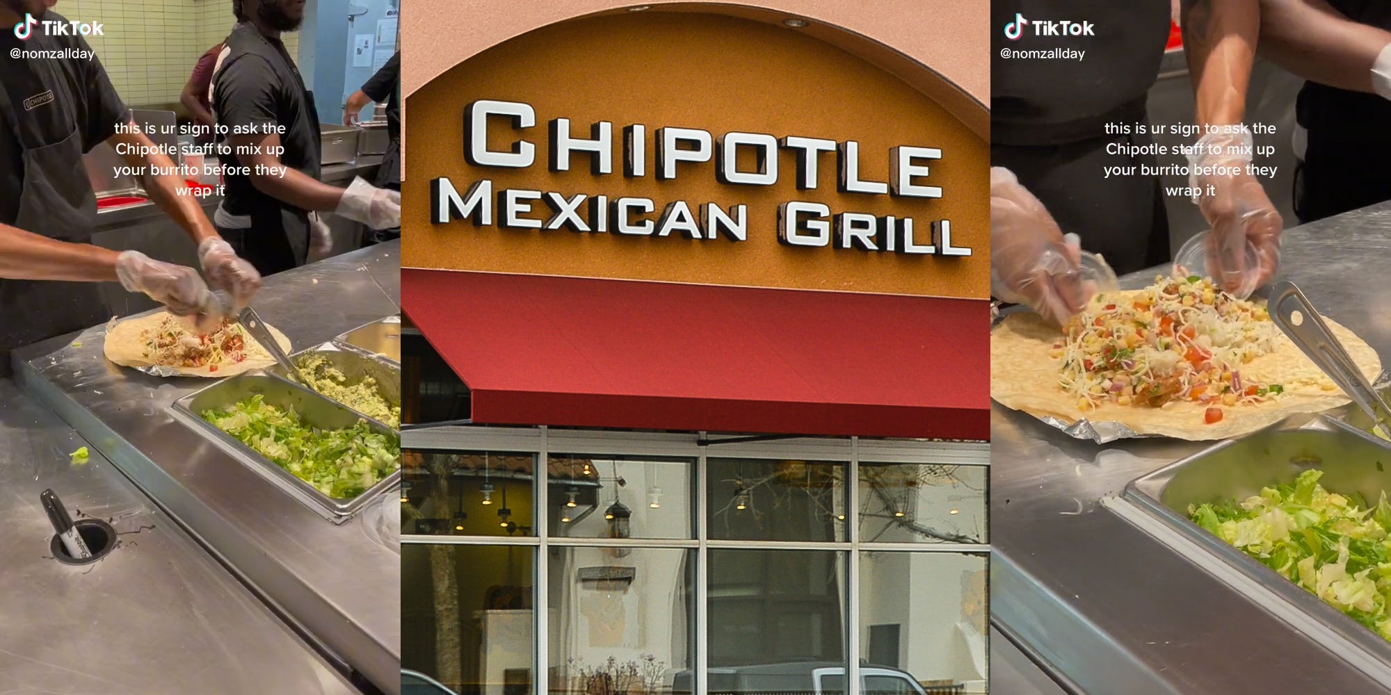 Customer Shares Hack for Even Ingredients in Chipotle Burrito
