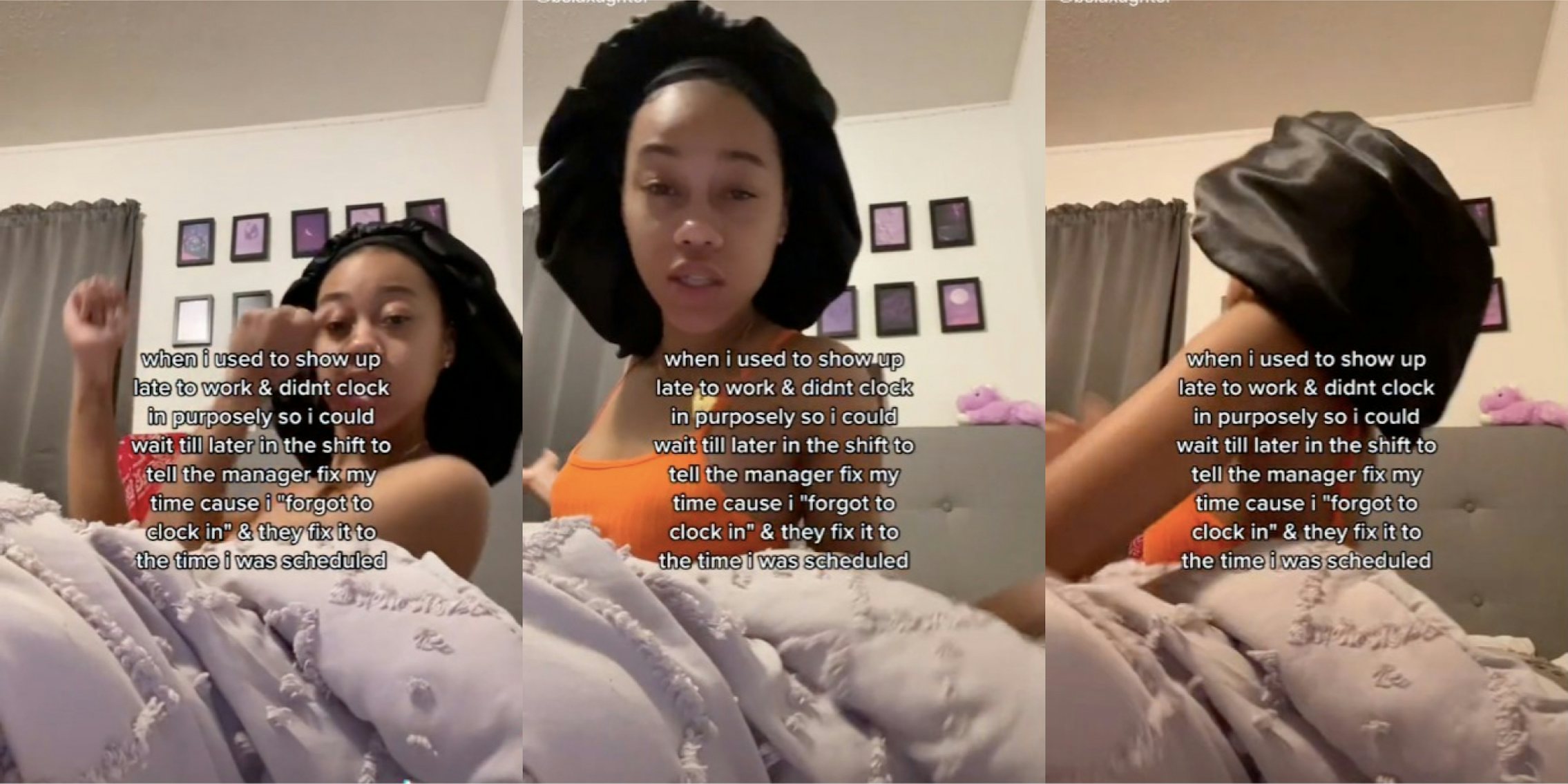 girl shares a clocking in hack where she can show up late tiktok