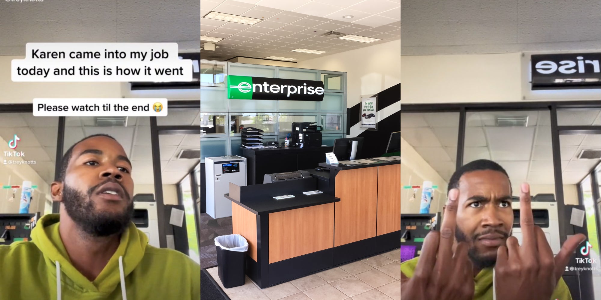 man has karen call at enterprise service desk tiktok