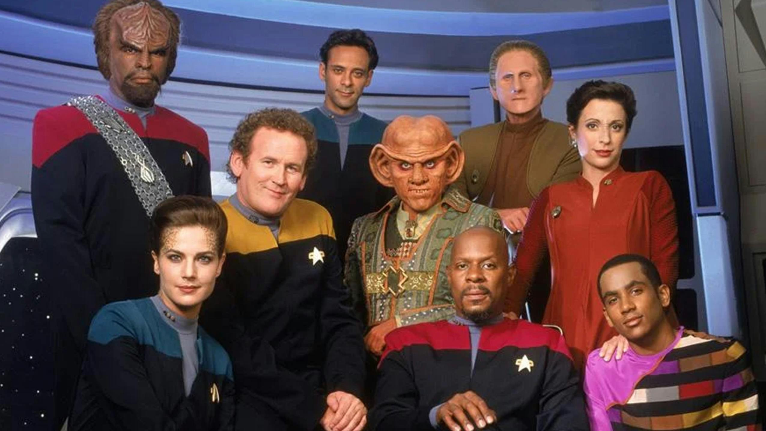 The cast of Star Trek: Deep Space Nine, one of the many shows to stream on Paramount Plus.