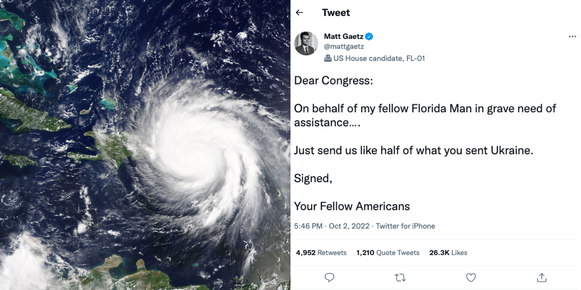 Florida Republicans Want Hurricane Relief After Voting Against It