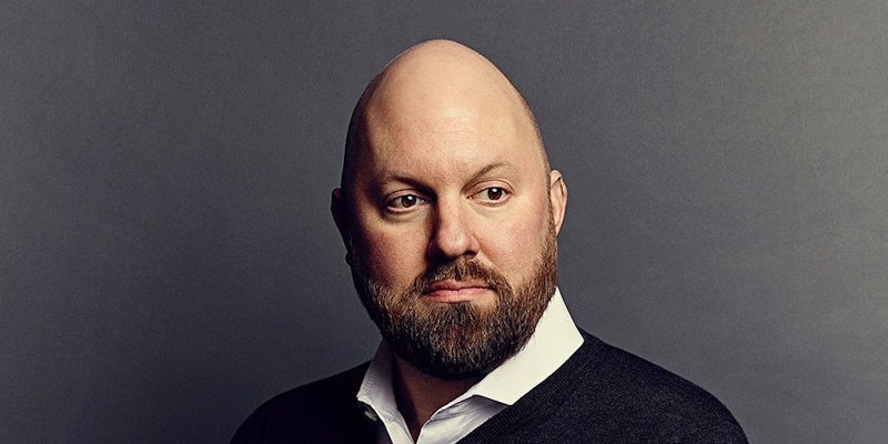 Marc Andreessen in front of gray background