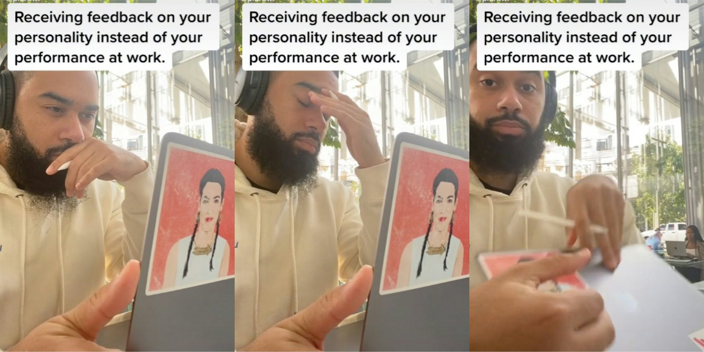 man says work feedback is about personality not performance tiktok