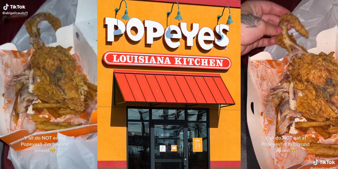 Popeyes Customer Claims Her Meal Contained a 'Fried Rat'