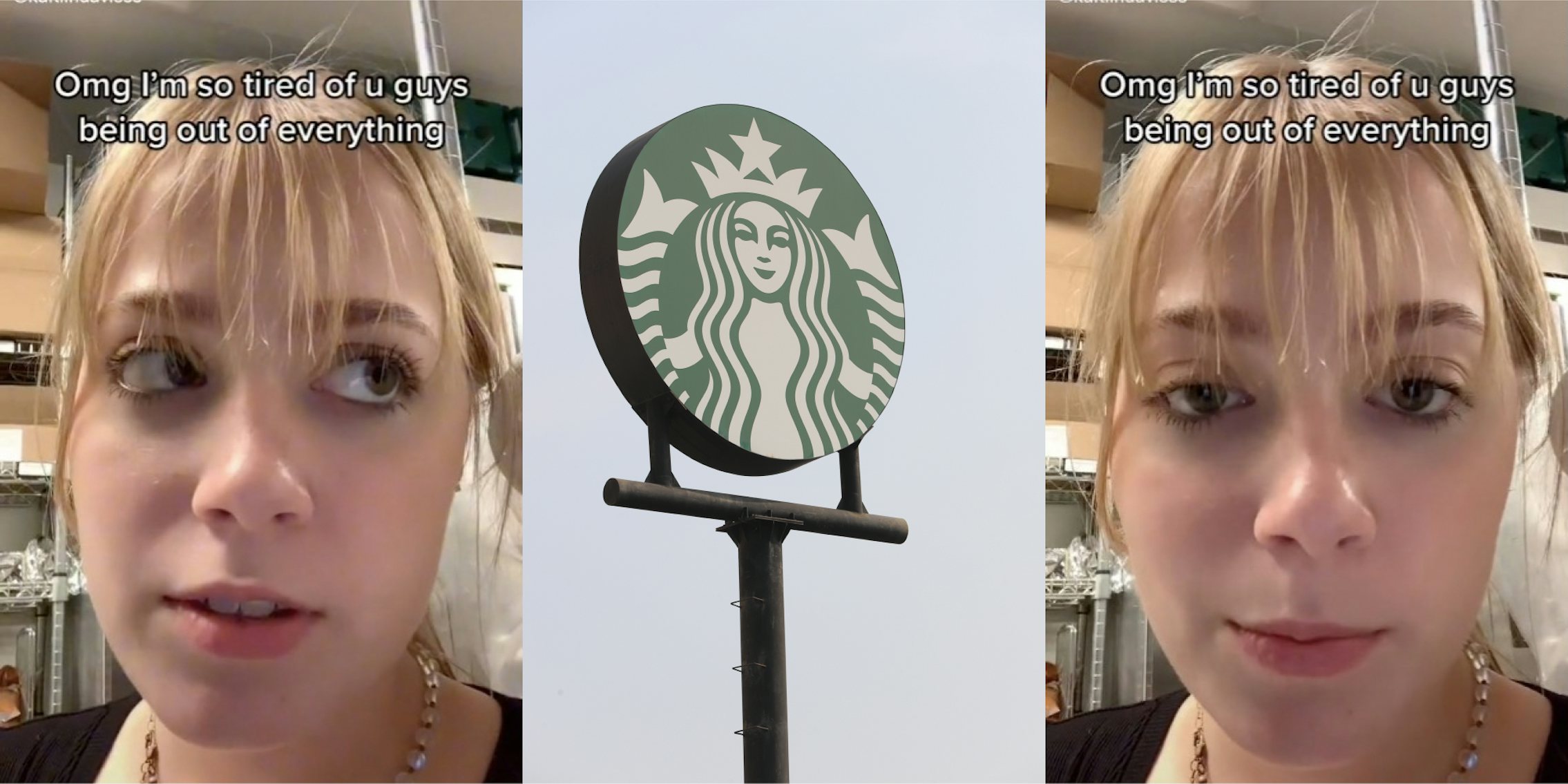 starbucks employee shares they are also tired of running out of everything tiktok
