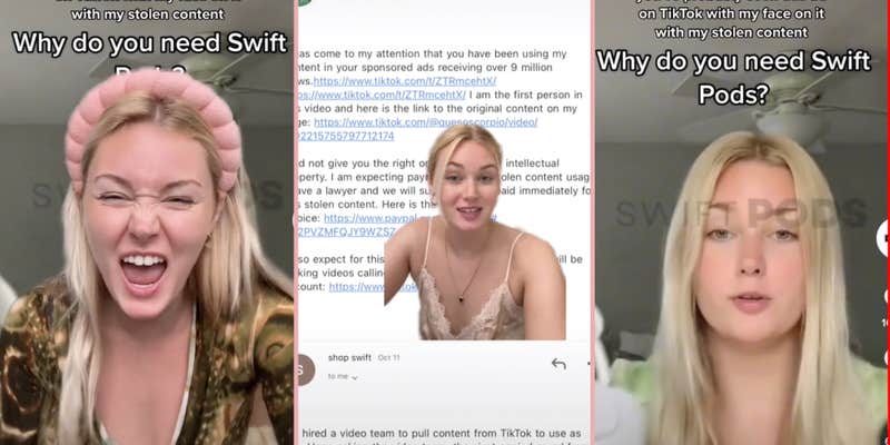 Creator Says Swift Pods Stole Her Content for TikTok Ad