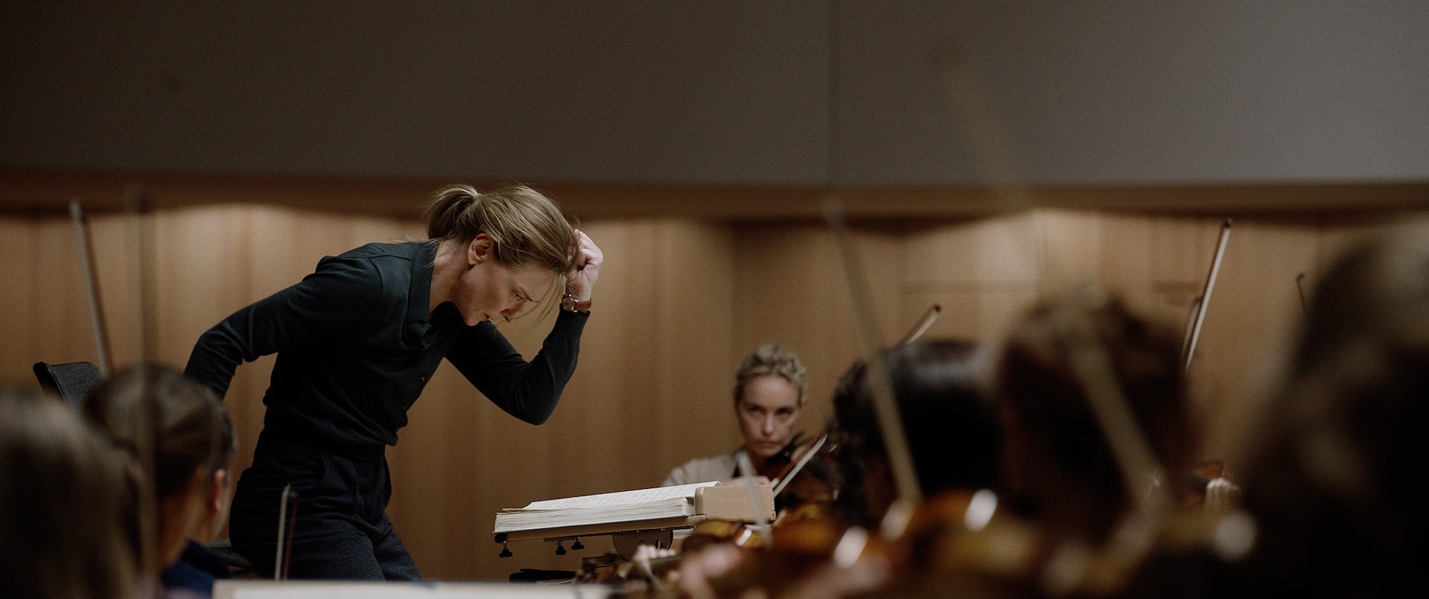 cate blanchett (left) and nina hoss (center) in tar