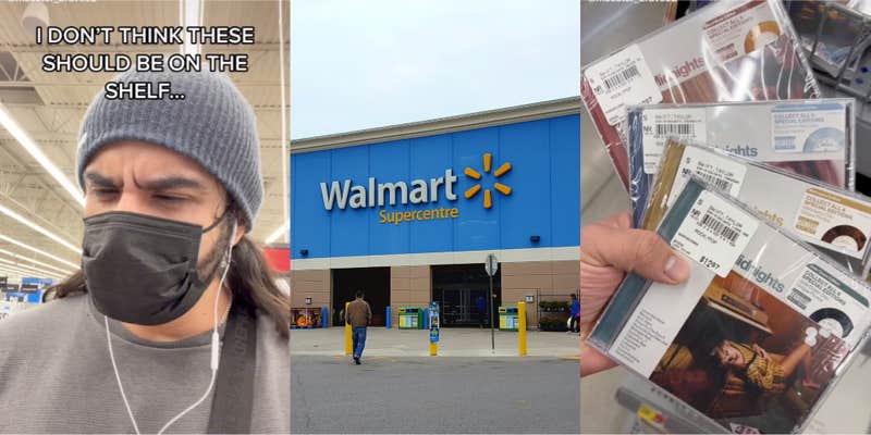 man shows new taylor swift album out early at walmart tiktok