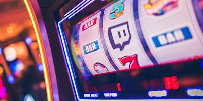 slot machine with Twitch logo