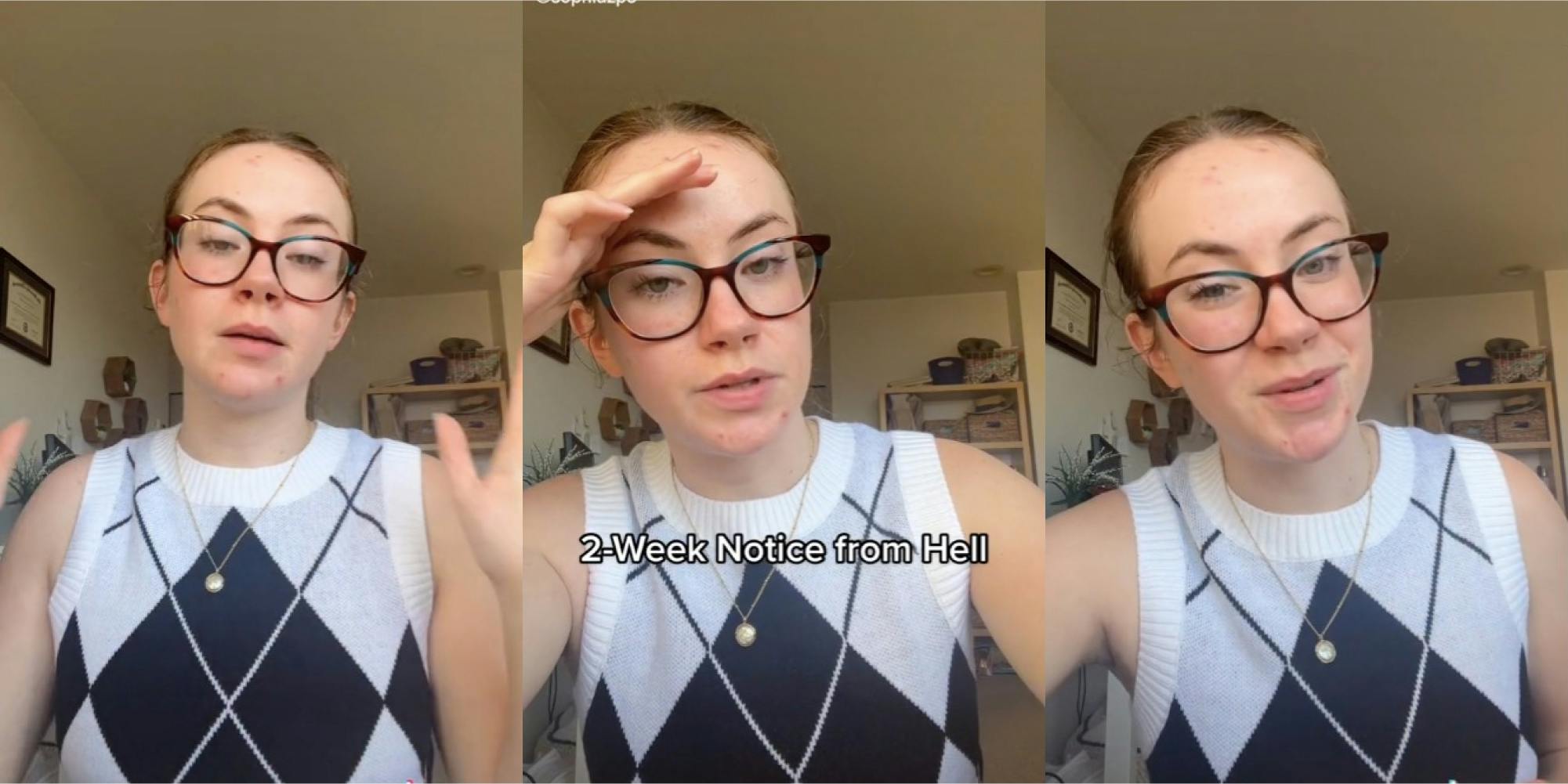 woman shares quitting job horror story tiktok