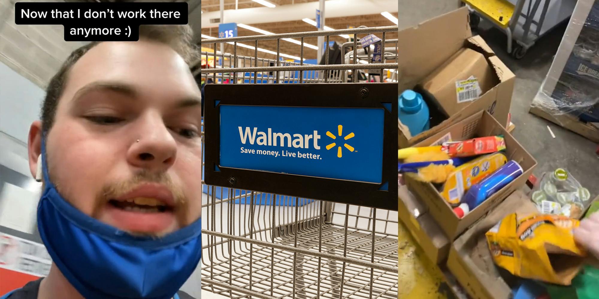 ‘I would say go diving, but they crush it all’: Ex-Walmart worker reveals what happens to lightly blemished products at the end of the night