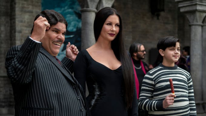 Luis Guzman, Catherine Zeta-Jones, and Isaac Ordonez in Wednesday