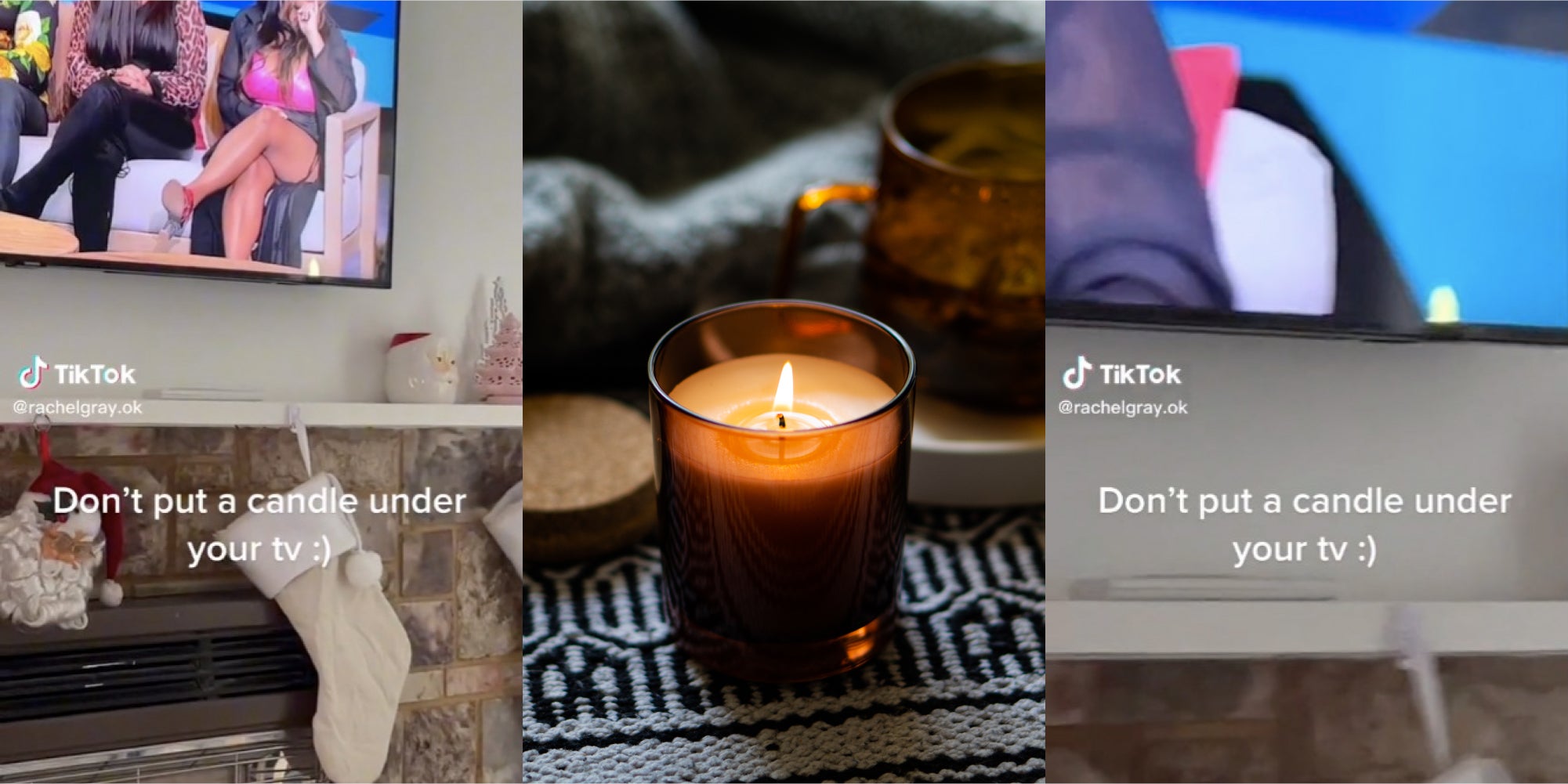 TikToker Shares PSA After ‘Ruining’ Her TV With A Candle
