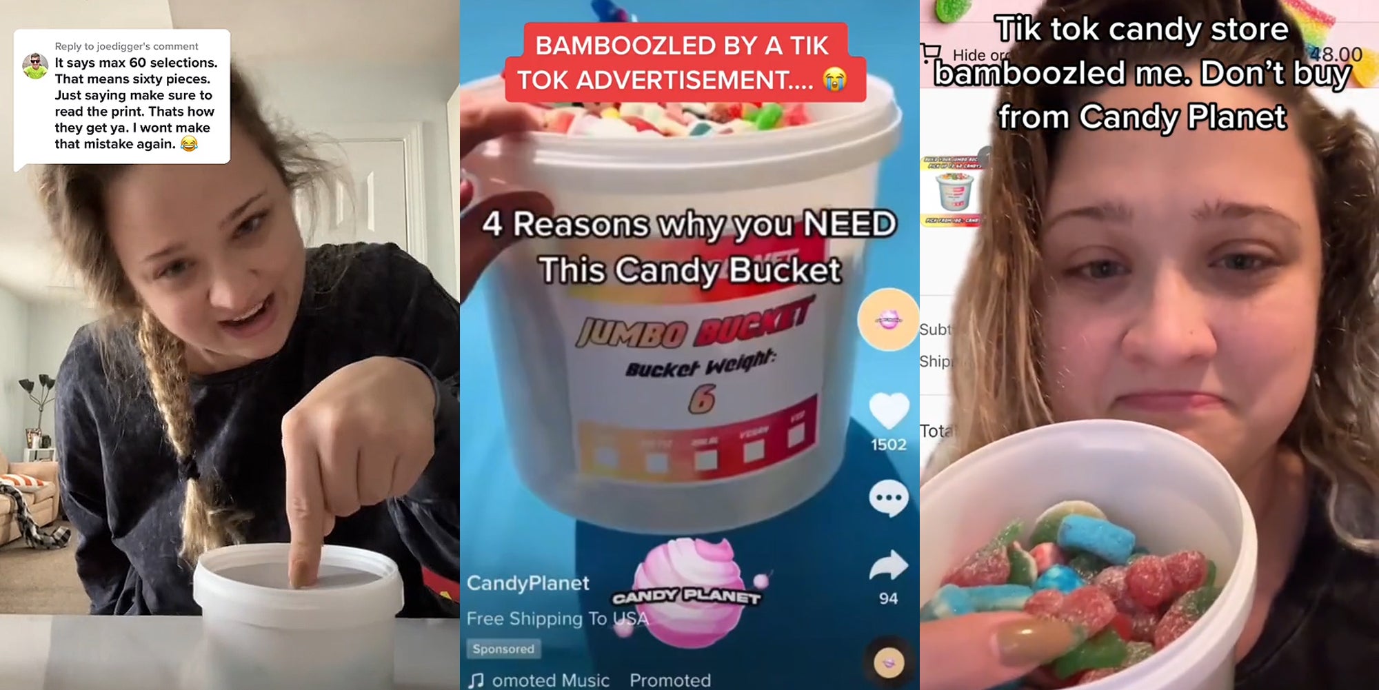 TikTokers Call Out Scammy Candy 'Bucket' Ad