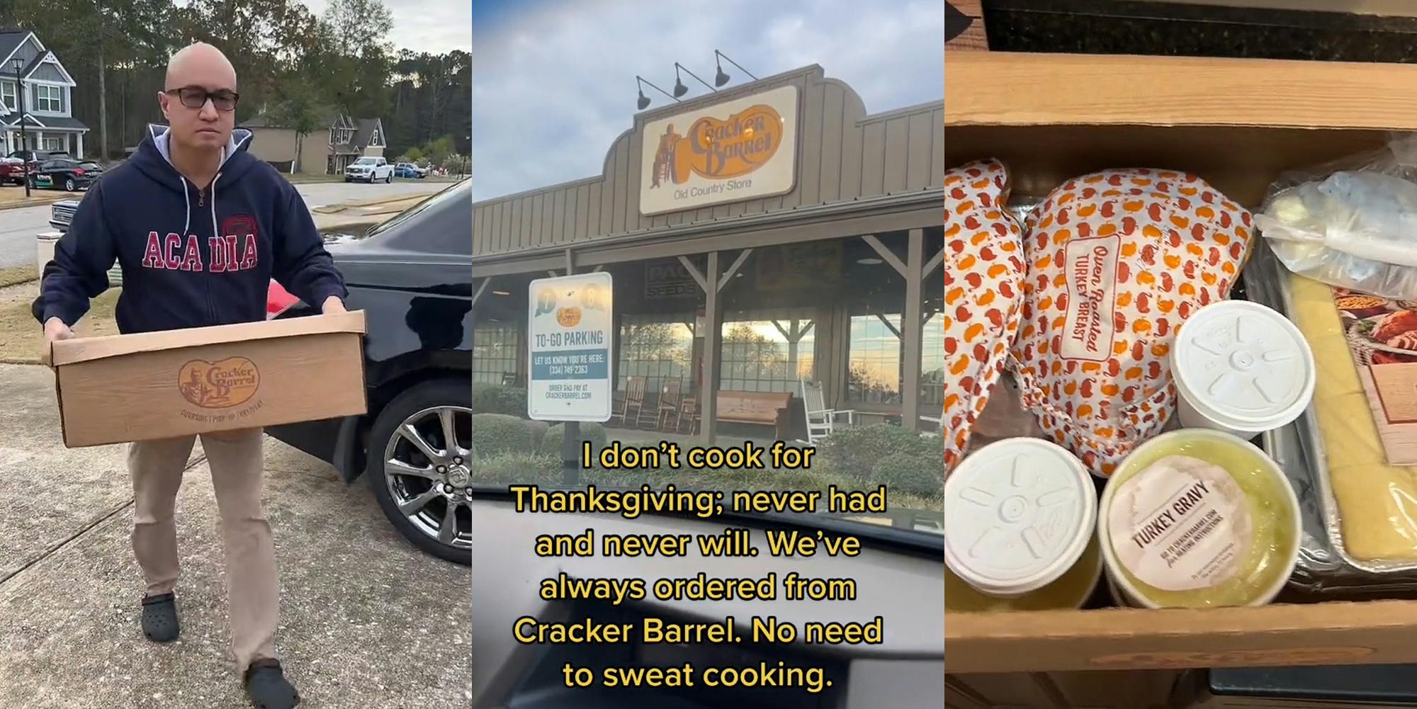 Customer Gets Whole Thanksgiving Dinner From Cracker Barrel