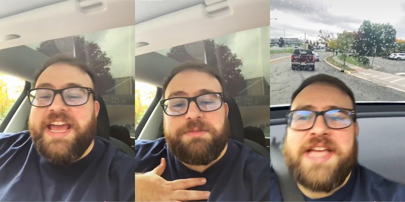 man explains how to neutralize feelings at work while driving tiktok