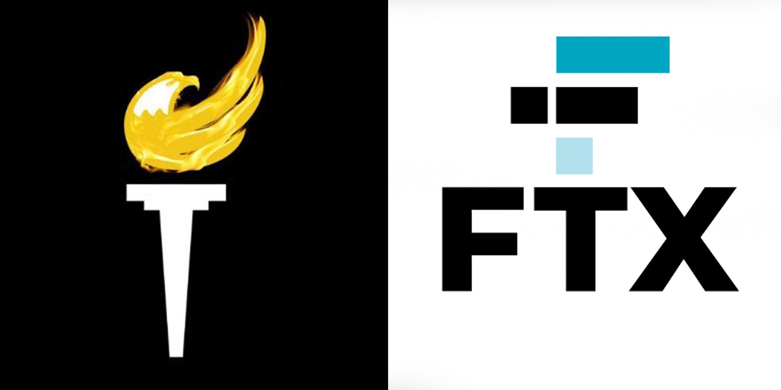 LPN logo on black background (l) FTX logo on white background (r)
