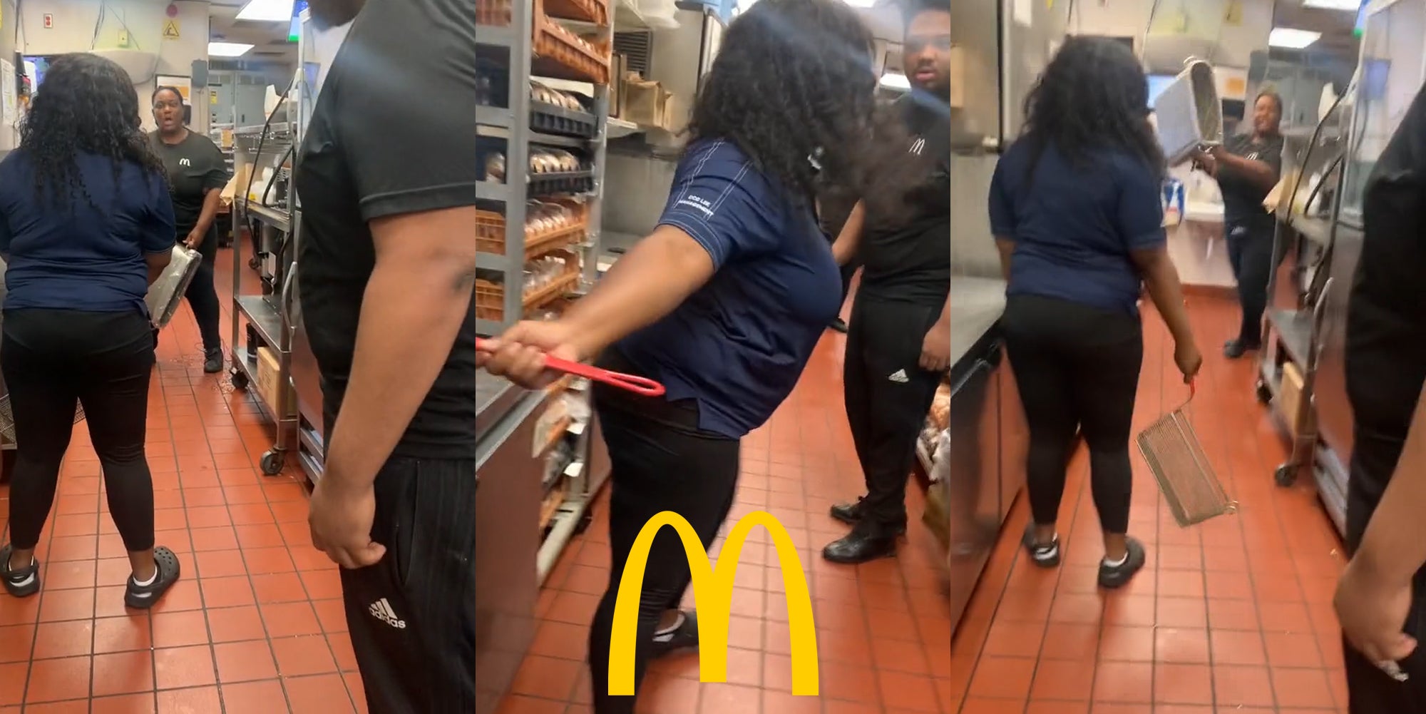 McDonald’s Workers Grab Equipment To Fight Each Other