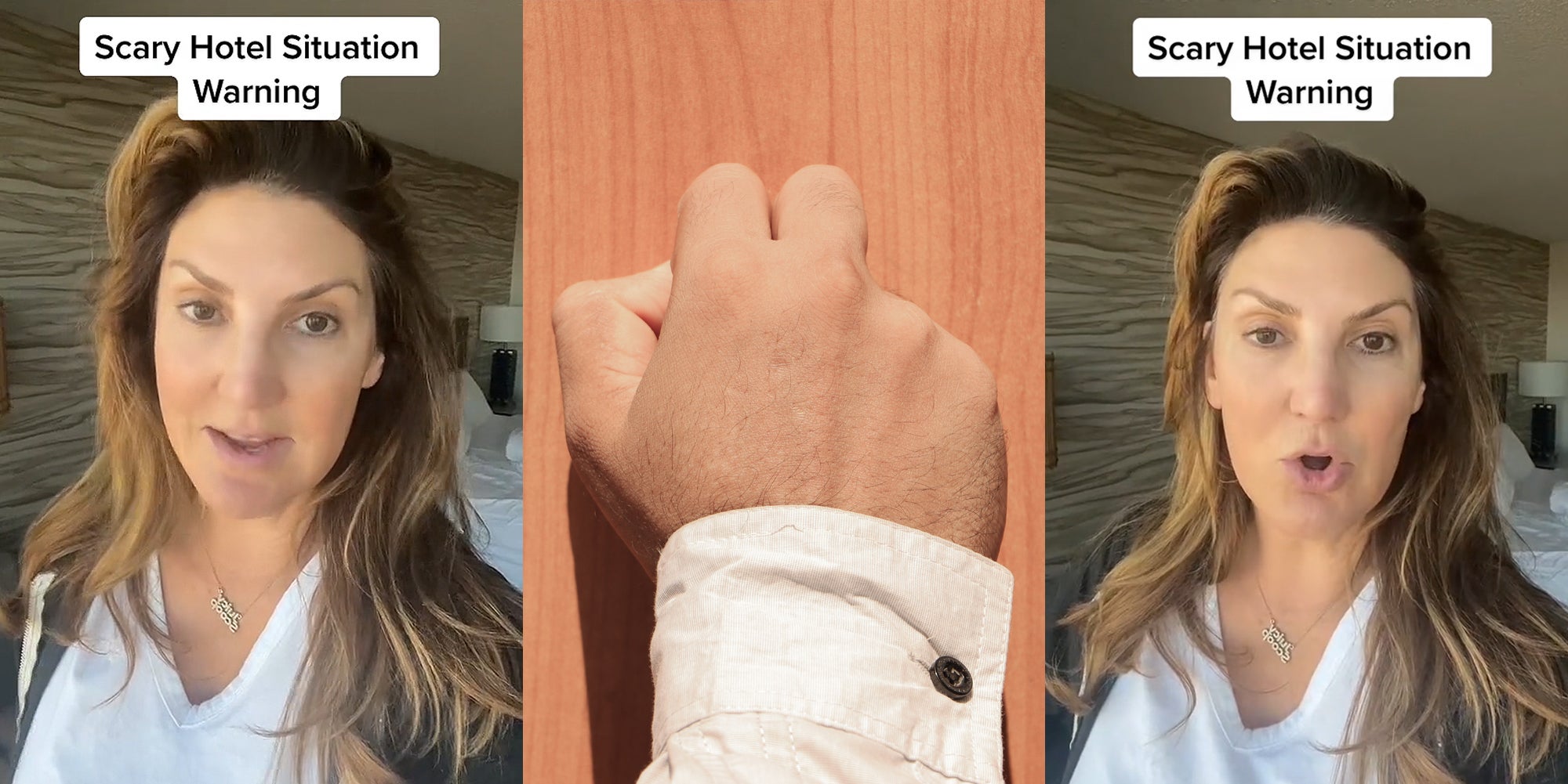 Woman Warns Against Opening Doors For Anyone When At A Hotel Woman Warns Against Opening Doors For Anyone When At A Hotel