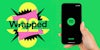 Spotify 2022 Wrapped logo on left and hand holding phone with Spotify on screen over green background