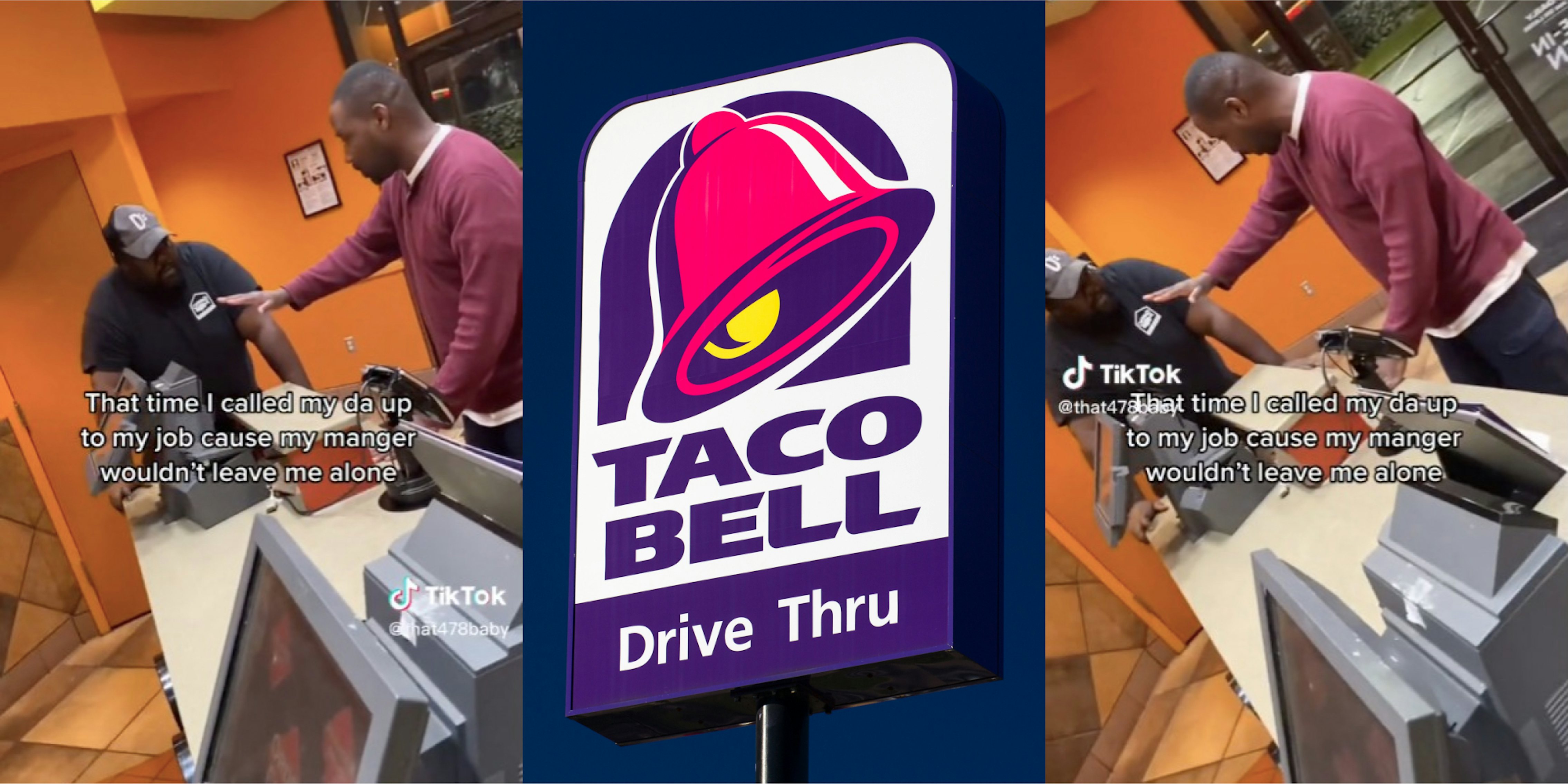 taco bell employee calls dad to confront manager tiktok