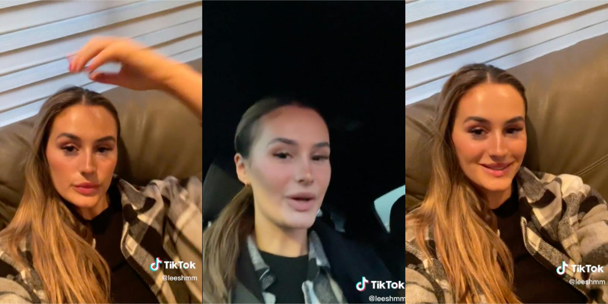 woman goes into work thinking she will get laid off and does tiktok