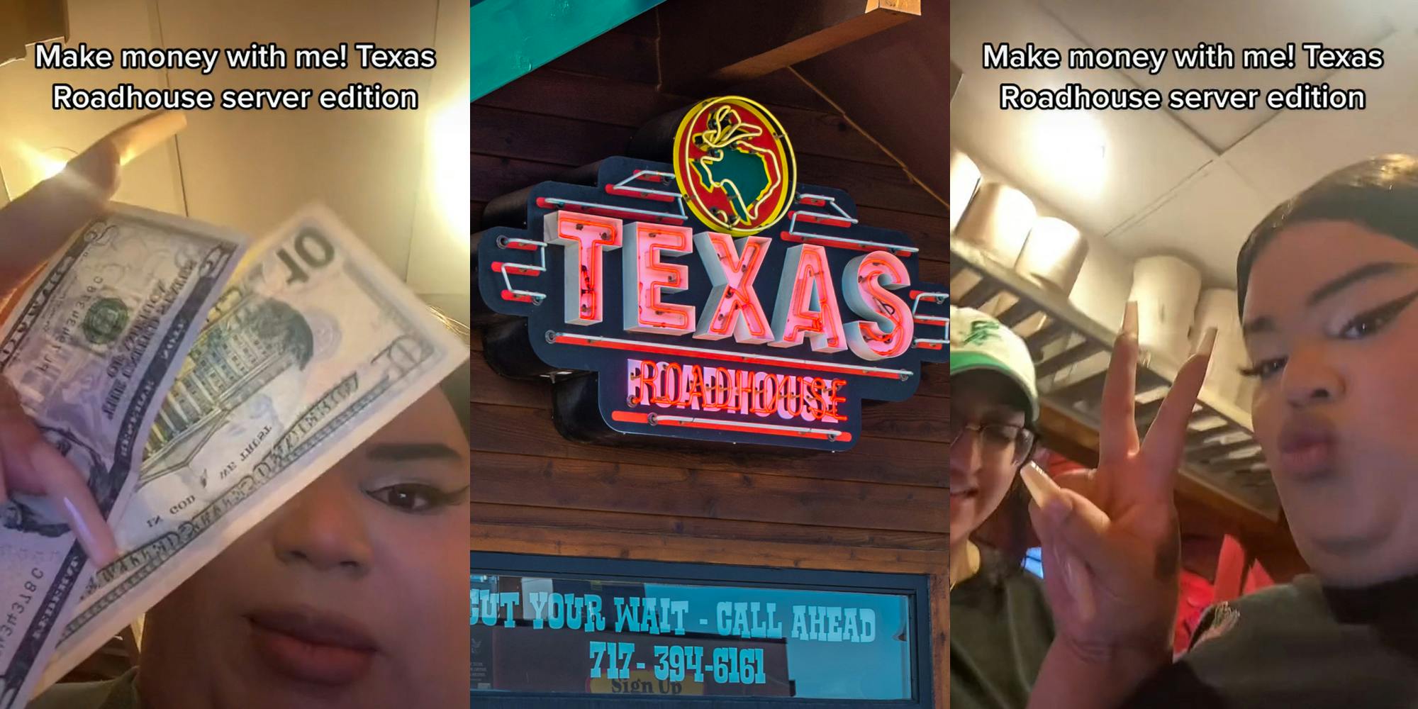 Texas Roadhouse Server Shows Earnings From a 'Slow' Night