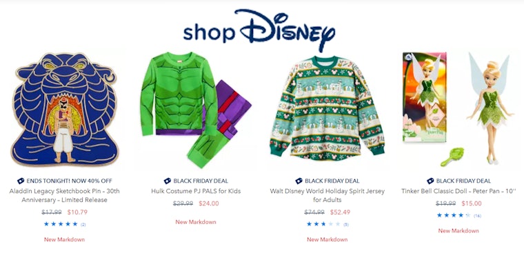Disney online shop items on sale