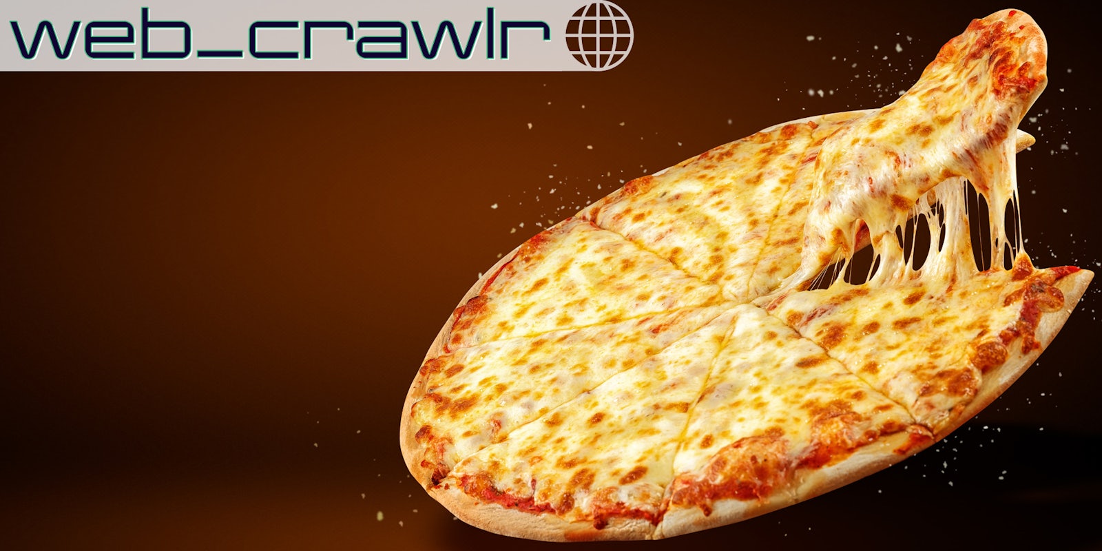 A pizza. The Daily Dot newsletter web_crawlr logo is in the top left corner.