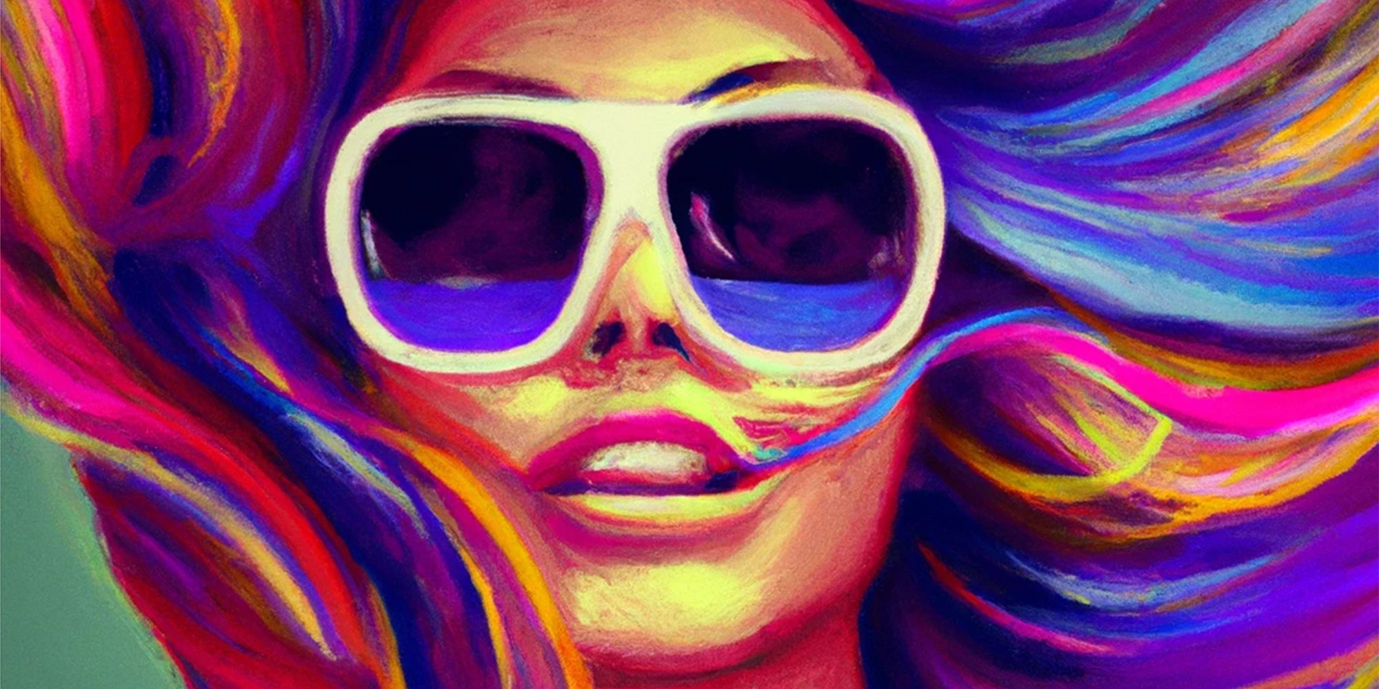 colorful selfie
