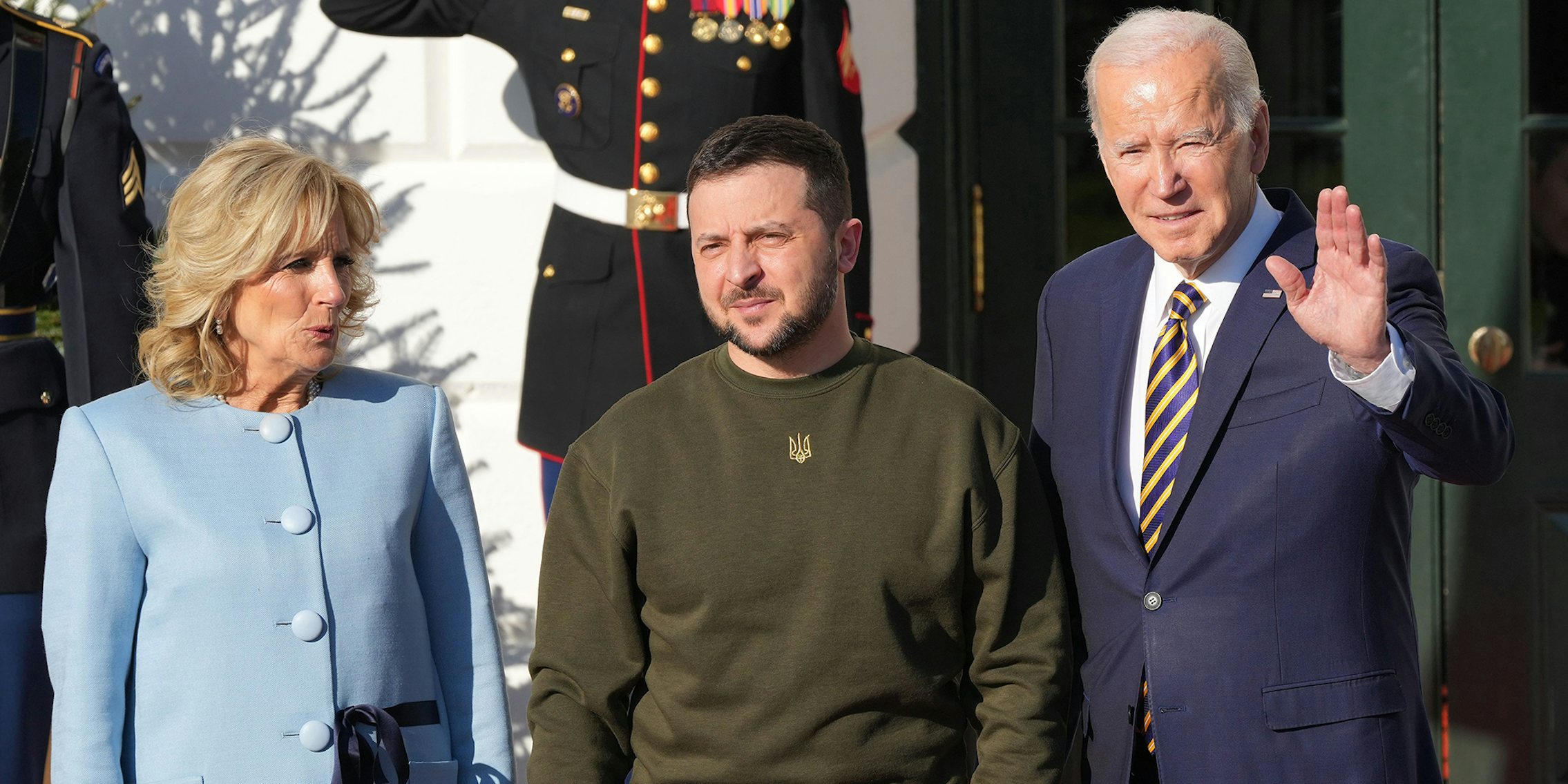 The Bidens and Ukrainian President Zelensky