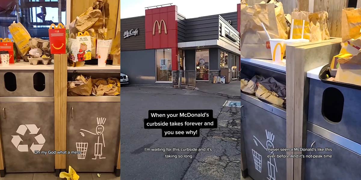 McDonald's Customer Shocked To Find Store Full Of Trash